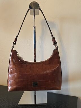 Dooney  Bourke Tobacco Brown Alligator Handbag